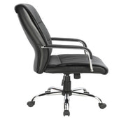 PU Leather Ergonomic Office Chair Executive Padded Black