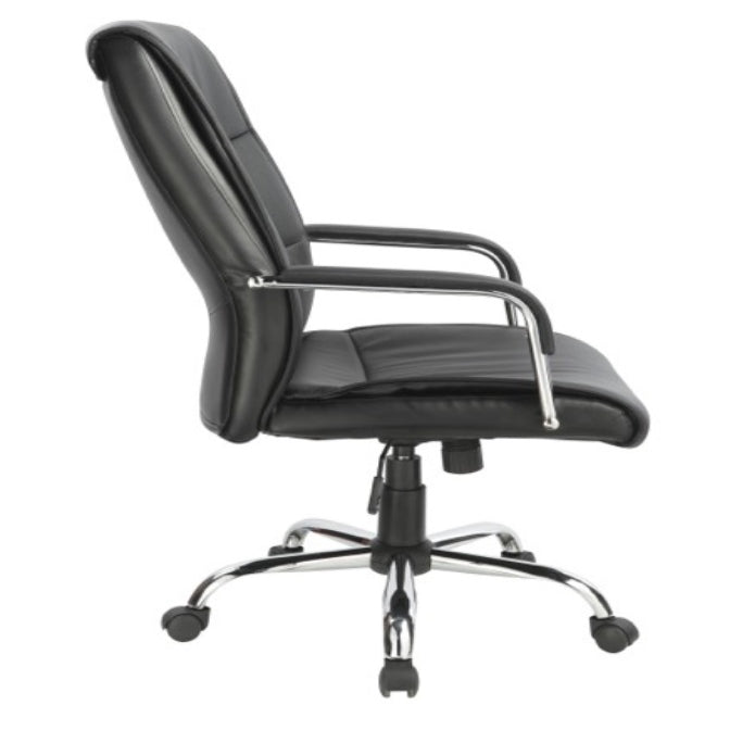 PU Leather Ergonomic Office Chair Executive Padded Black