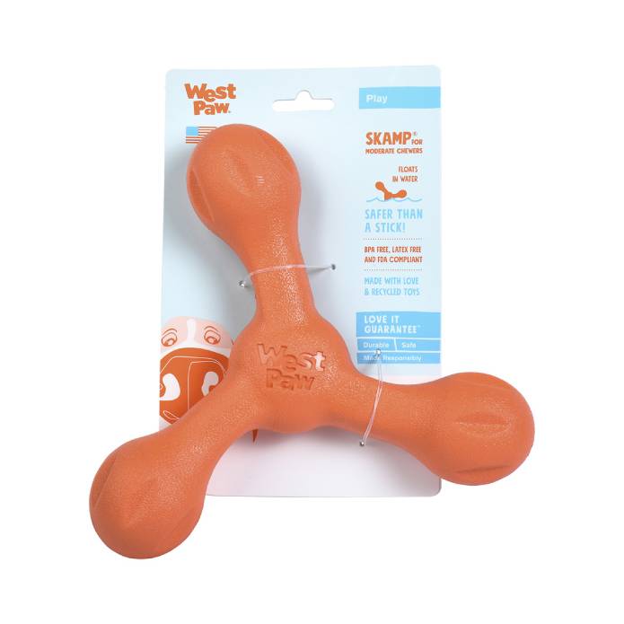West Paw Skamp Flyer-Inspired Fetch Dog Toy