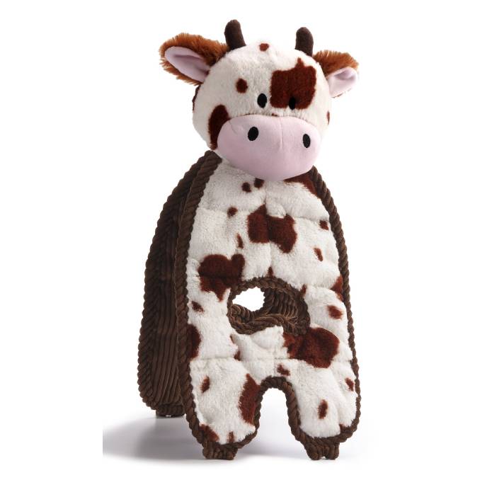 Cuddle Tugs - Cow Dog Toy by Charming Pet