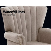 Artiss Armchair Lounge Chair Accent Chairs Armchairs Fabric Single Sofa