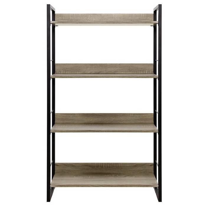 Artiss Book Shelf Display Shelves Corner Wall Wood Metal Stand Hollow Storage
