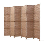 Artiss 6 Panel Room Divider Screen Privacy Rattan Timber Foldable Dividers Stand Hand Woven Natural