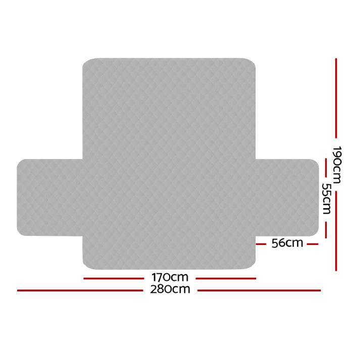 Artiss Sofa Cover Quilted Couch Covers Lounge Protector Slipcovers 3 Seater