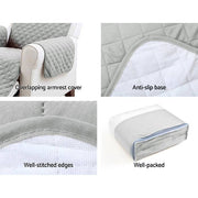 Artiss Sofa Cover Quilted Couch Covers Lounge Protector Slipcovers 3 Seater