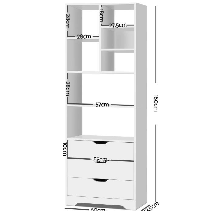 Artiss Display Drawer Shelf - White