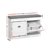 Shoe Cabinet Bench Shoes Storage Rack Organiser Drawer White Shelf 12 Pairs Box