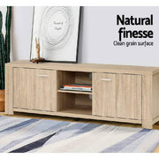 Artiss TV Cabinet Entertainment Unit TV Stand Display Shelf Storage Cabinet Wooden