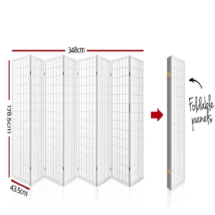 Artiss 8 Panel Room Divider Privacy Screen Dividers Stand Oriental Vintage