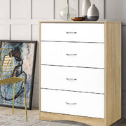 Artiss Chest of Drawers Tallboy Dresser Table Bedroom Storage White Wood Cabinet