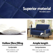 Artiss Sofa Cover Quilted Couch Covers Lounge Protector Slipcovers 3 Seater
