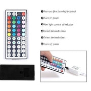 Artiss Buffet Sideboard Cabinet LED High Gloss Storage Cupboard 2 Doors White