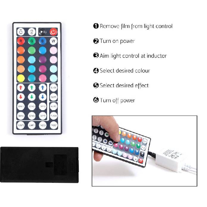 Artiss Buffet Sideboard Cabinet LED High Gloss Storage Cupboard 2 Doors White