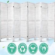 Artiss 8 Panel Room Divider Screen Privacy Wood Dividers Timber Stand
