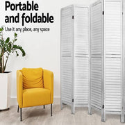 Artiss 8 Panel Room Divider Screen Privacy Wood Dividers Timber Stand