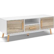 Artiss Wooden Entertainment Unit - White & Wood