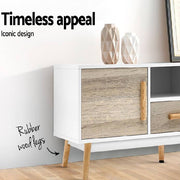 Artiss Wooden Entertainment Unit - White & Wood