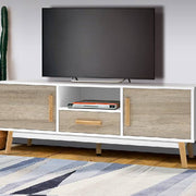 Artiss Wooden Entertainment Unit - White & Wood