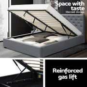 Artiss Queen Size Gas Lift Bed Frame Base With Storage Mattress VILA