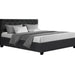 Grey Queen Size Gas Lift Bed Frame With Storage