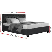 Artiss Queen Size Gas Lift Bed Frame Base With Storage Mattress VILA