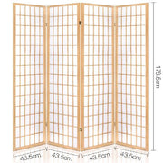 Artiss 4 Panel Wooden Room Divider