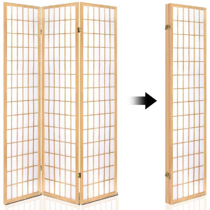 Artiss 4 Panel Wooden Room Divider