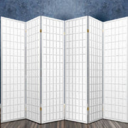 Artiss 6 Panel Room Divider Privacy Screen Foldable Pine Wood Stand White