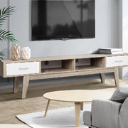 Artiss TV Cabinet Entertainment Unit Stand Storage Drawer Scandinavian 180cm Oak