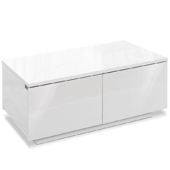 Artiss Modern Coffee Table 4 Storage Drawers High Gloss Living Room Furniture White