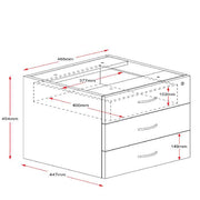 Rapidline 3 Personal Drawer Fixed Under Desk Pedestal