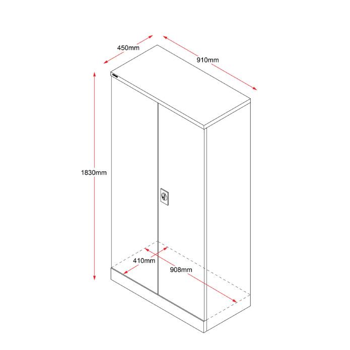 Rapidline GO Heavy Duty Large Stationery Cupboard