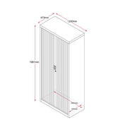 Rapidline GO Tambour Door 1200mm Wide Cupboard Without Shelves