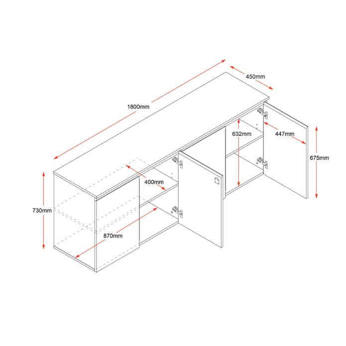 Rapidline Infinity Swing Door Cupboards