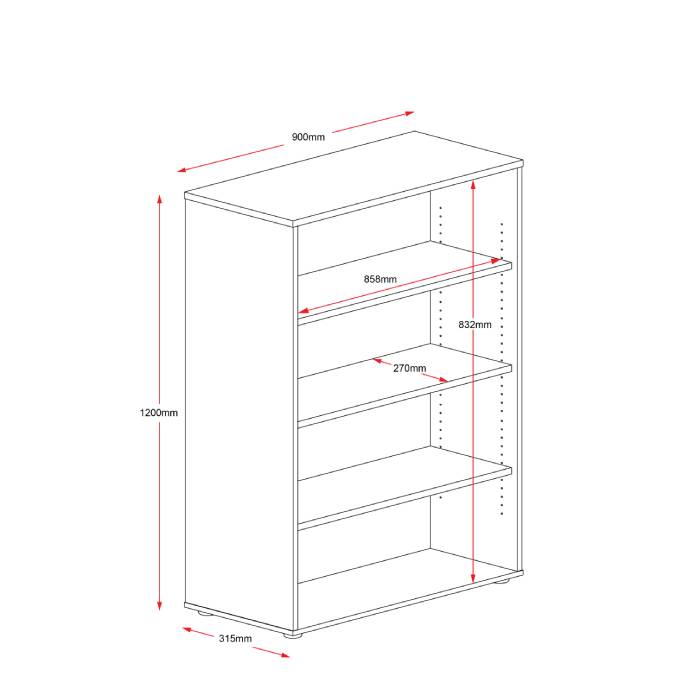 Rapidline Open Bookcase