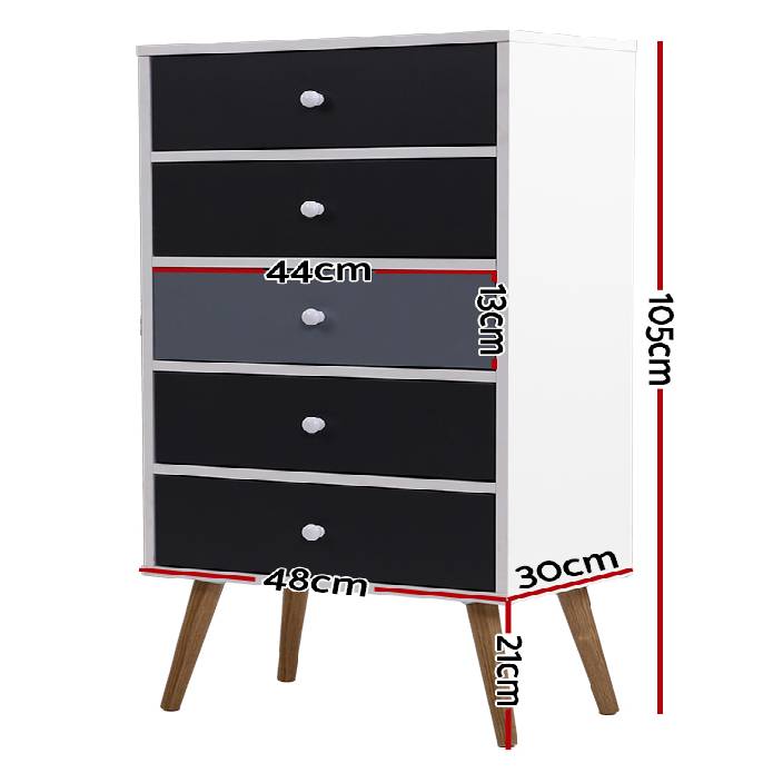 Artiss Chest of Drawers Dresser Table Tallboy Storage Cabinet Furniture Bedroom