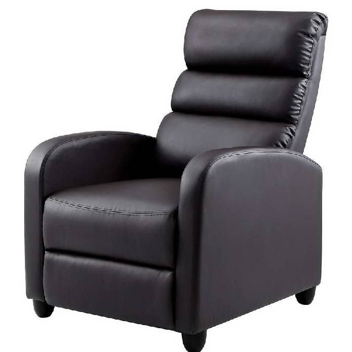 Artiss Luxury Recliner Chair Chairs Lounge Armchair Sofa Leather Cover Brown