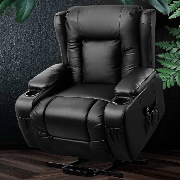 Artiss Electric Recliner Chair Lift Heated Massage Chairs Fabric Lounge Sofa