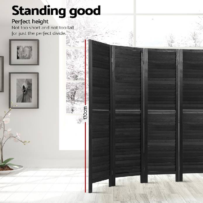 Artiss 6 Panel Room Divider Privacy Screen Foldable Wood Stand