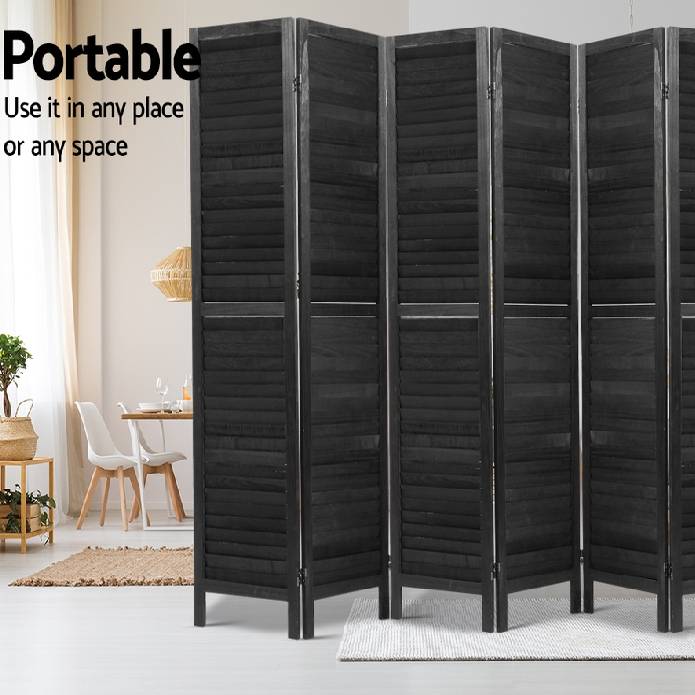 Artiss 6 Panel Room Divider Privacy Screen Foldable Wood Stand