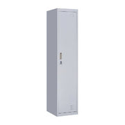 Padlock-Operated Lock With Doors Office Gym Shed Clothing Locker Cabinet Grey One Door