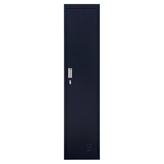 Padlock-Operated Lock With Doors Office Gym Shed Clothing Locker Cabinet Black One Door