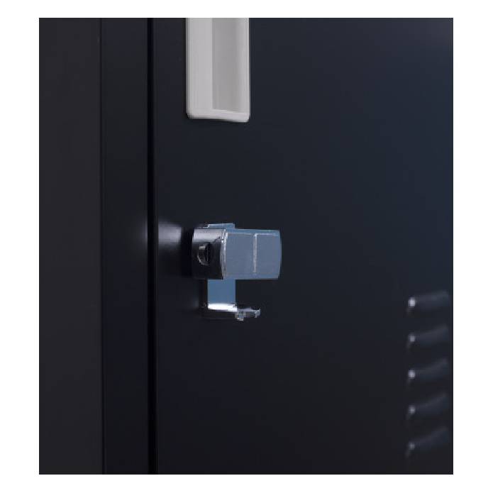 Padlock-Operated Lock With Doors Office Gym Shed Clothing Locker Cabinet