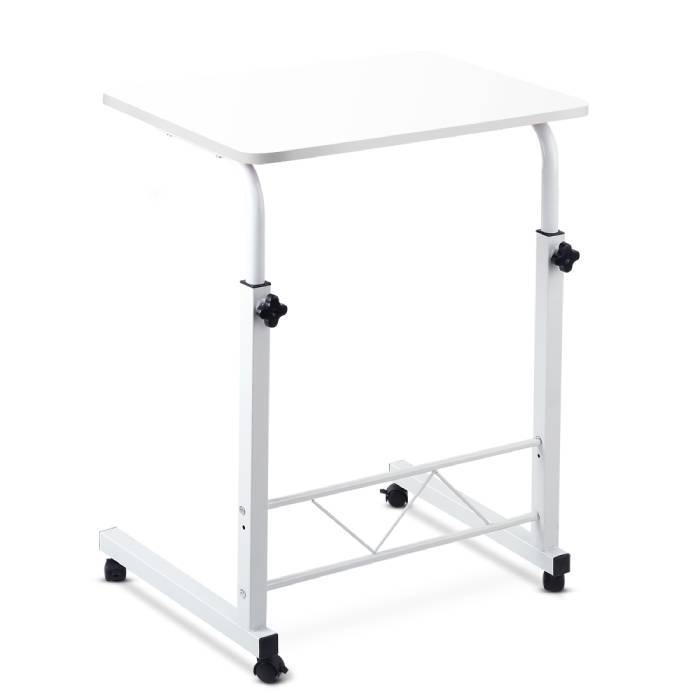 Mobile Twin Laptop Study Desk White