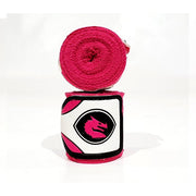 Morgan Mexico Elastic Short Boxing Hand Wraps - 108Inch (Pair) 2.75M LONG Pink