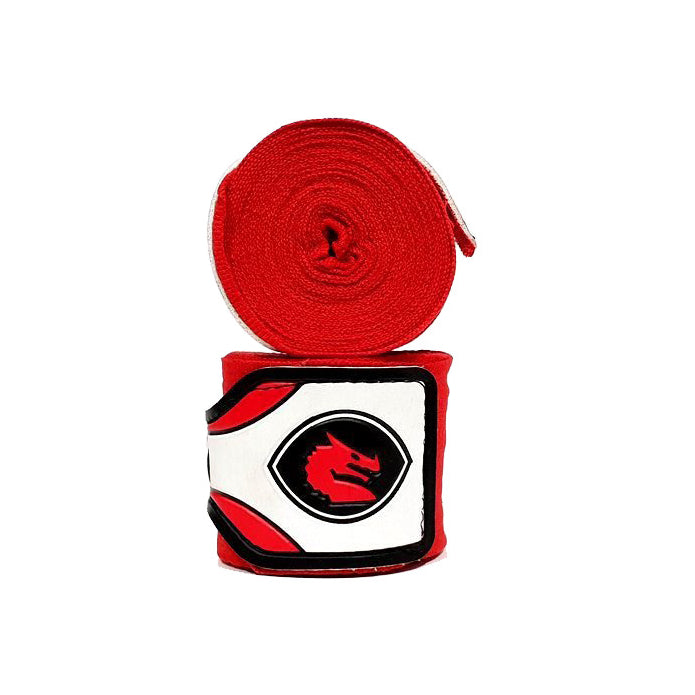 Morgan Mexico Elastic Short Boxing Hand Wraps - 108Inch (Pair) 4M LONG Red