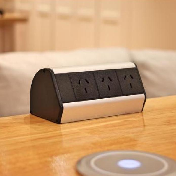 Horizontal Desktop Power Outlet Small