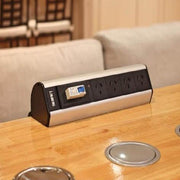 Horizontal Desktop Power Outlet Large