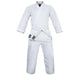 front view of white karate uniform