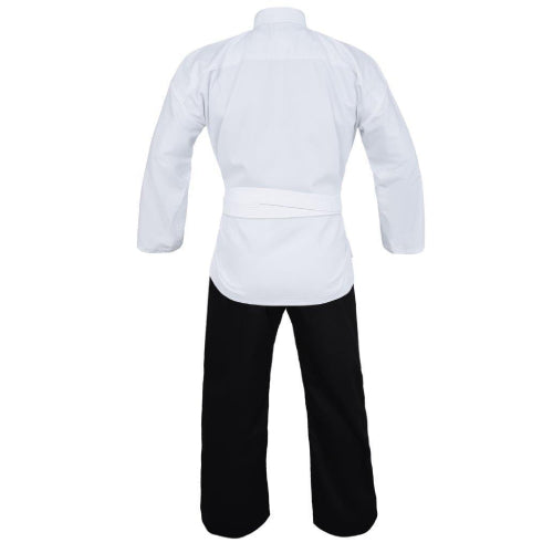 Black And white karate uniform